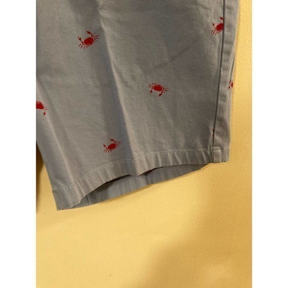 Men’s Club Room Shorts Blue with Red Crabs Preppy Nautical size 36 - Picture 3 of 7